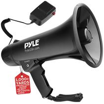 Alto-falante megafone Pyle PA Bullhorn com sirene de alcance de 1000 jardas