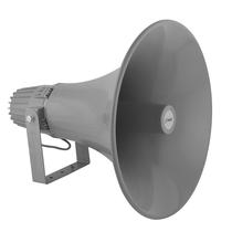 Alto-falante PA Horn externo Pyle 80W com caixa de alumínio cinza