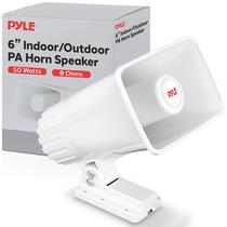 Alto-falante PA Horn Pyle 6 polegadas 50W interno/externo branco