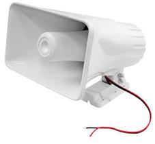 Alto-falante PA Horn Pyle 8" 65W interno/externo 8 ohms branco, pacote com 4