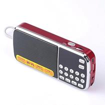 Alto-falante portátil FM/MP3 LETING suporta TF/USB (VERMELHO)