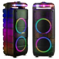 Alto-falante portátil para festas Memorex MX-PS821 Twin 8” com Bluetooth Alto-falante portátil para festas Memorex MX-PS821 Twin 8” com Bluetooth