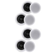 Alto-falante Pyle PDIC1661RD, suporte embutido de 6,5 polegadas e 200 W (2 pares)
