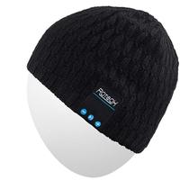 Alto-falante sem fio Bluetooth Beanie Rotibox Knit Cap preto Alto-falante sem fio Bluetooth Beanie Rotibox Knit Cap preto