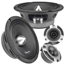 Alto-falante Timpano 1500W 6,5" Midrange + Tweeter para áudio automotivo