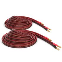 Alto-falante Wire Micca 14 Gauge Pure Copper 2 m 6 pés, pacote com 2 pares