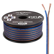 Alto-falante Wire Skar Audio 14 Gauge AWG 100 pés azul/marrom