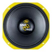 Alto Falante Woofer Eros E550 Trio 10 Polegadas Potência Máxima 550w Rms Impedância 8 Ohms Amarelo Carcaça Alumínio