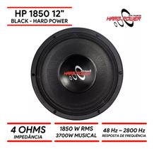 Alto Falante Woofer Hard Power HP1850 12Pol 1850W rms 4 ohms