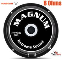 Alto Falante Woofer Magnum Trio 8 Polegadas 250W Rms - Alto Falantes Magnum