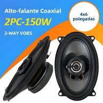 Alto-falantes Automotivos 4x6 Polegadas 150W Coaxiais De 2 Vias Com Som Estéreo De Frequência Total Alto-falantes Automotivos 4x6 Polegadas 150W Coaxiais De 2 Vias Com Som Estéreo De Frequência Total