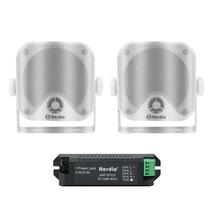 Alto-falantes Bluetooth Herdio Marine Box 4 polegadas 100W brancos