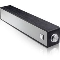 Alto-falantes de computador MICA Sound Bar, com fio, alimentados por USB, preto Alto-falantes de computador MICA Sound Bar, com fio, alimentados por USB, preto