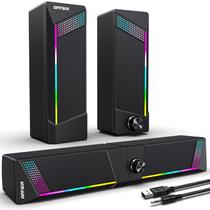 Alto-falantes de computador OFFSIR PC SoundBar Gaming RGB USB 3,5 mm