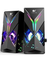 Alto-falantes de computador OROW S201 10W RGB com controle de volume de 3,5 mm Alto-falantes de computador OROW S201 10W RGB com controle de volume de 3,5 mm