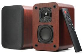 Alto-falantes de estante Bluetooth RIOWOIS 40W Record Player 2.75"