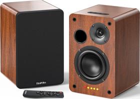 Alto-falantes de estante Bluetooth Saiyin 40W x 2 com woofer de 10 cm Alto-falantes de estante Bluetooth Saiyin 40W x 2 com woofer de 10 cm