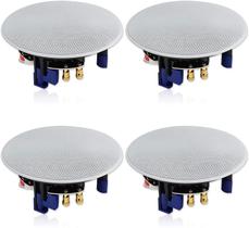 Alto-falantes de teto Herdio 320 Watts, suporte embutido bidirecional, 4 polegadas, pacote com 4
