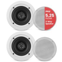Alto-falantes de teto para montagem na parede Pyle Home PDIC51RD 5,25" Pair