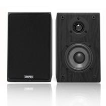 Alto-falantes LONPOO LP-42 75W, 2 vias, madeira, 24x15x17cm, par