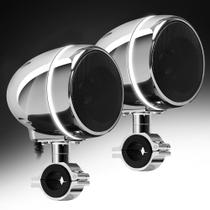 Alto-falantes para motocicletas GoHawk AN4-Halo LED 4 com amplificador Bluetooth