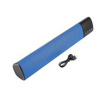 Alto-falantes sem fio, subwoofer duplo, mini Bluetooth, azul