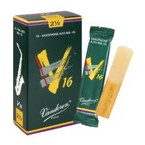Alto Sax Vandoren V16 Reeds Strength 2.5 Caixa com 10