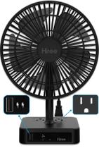 Aluguel de ventilador de mesa com porta de carregamento USB de 2 velocidades de 17 cm