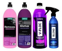 Alumax limpa chassi removex v-floc blend carnauba vonixx