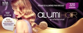 Alumínio Para Mechas ALUMIHAIR 12cm X 30cm Caixa com 320 Folhas
