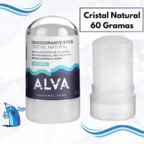 Alva cristal natural 60g desodorante stick sem aluminio vegano
