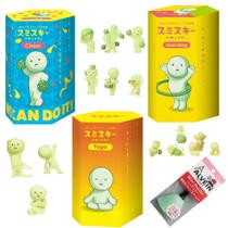 ALVEIN Kit com 3 Figuras que Brilham no Escuro com Mini Escova