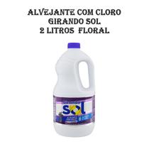 Alvejante com Cloro Girando Sol 2 litros Floral Alvejante com Cloro Girando Sol 2 litros Floral