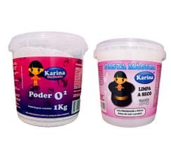 Alvejante Percarbonato De Sódio Tira Manchas + Cera De Polimento Panelas Karina