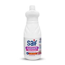 Alvejante Perfumado Cloro Ativo Floral Saif 1L, Alvejante Perfumado Com Cloro Ativo 5 Em 1, Branco, Elimina 99,9% Dos Ge