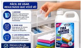 Alvejante sem cloro Percarbonato Líquido 5L Sandemix, Tira manchas Para Roupas Brancas e Coloridas