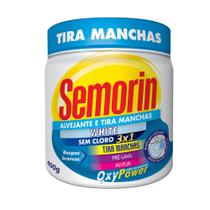 Alvejante Tira Manchas em Pó white 400g Semorin