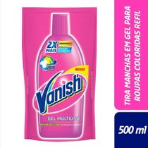 Alvejante Vanish Líquido sem Cloro Tira Manchas Refil 500ml Embalagem com 12 Unidades