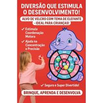 Alvo Infantil de tiras autocolantes com 3 Bolas Brinquedo Educativo para Coordenação Motora e Concentração Alvo Infantil de tiras autocolantes com 3 Bolas Brinquedo Educativo para Coordenação Motora e Concentração