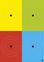 Alvo SAT Percepção 4 Cores 120gr - Papel para Treino Alvo SAT Percepção 4 Cores 120gr - Papel para Treino