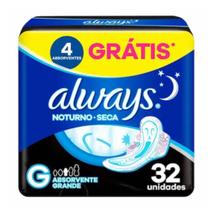 Always noturno c/ 32 absorventes (seca ou suave)
