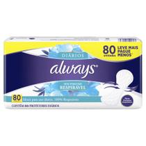 Always protetor diarios s/ perfume sensitive c/ 80un