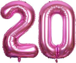 ALYLY Número 30 Balões de Hélio de Folha 40 polegadas Rosa (Aniversário ALYLY Número 30 Balões de Hélio de Folha 40 polegadas Rosa (Aniversário