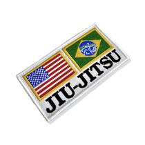 AM0242-001 EUA Brasil Jiu-Jitsu Patch Bordado 13x6,8cm AM0242-001 EUA Brasil Jiu-Jitsu Patch Bordado 13x6,8cm