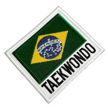 AM0256T01 Taekwondo Brasil Patch Bordado Termo Adesivo - BR44