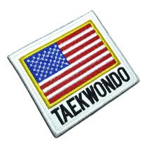 AM0258T01 Taekwondo Estados Unidos Bordado Termo Adesivo AM0258T01 Taekwondo Estados Unidos Bordado Termo Adesivo