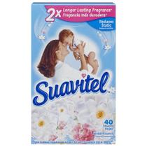 Amaciador de tecidos Suavitel Dryer Sheets Field Flowers 40 Ct Amaciador de tecidos Suavitel Dryer Sheets Field Flowers 40 Ct