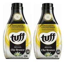 Amaciante Chá Branco 1,5l Concentrado Tuff Kit C/ 2