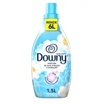 Amaciante Concentrado 1,5 Litros Perfume Suave Cápsulas 4X Mais Rendimento Brisa Suave Downy