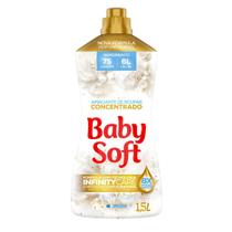 Amaciante Concentrado Baby Soft Pureza e Delicadeza 1,5l - Rende 75 Lavagens